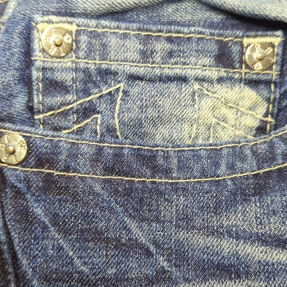 True Religion Ricky Straight Jeans Medium Wash 100% Cotton Men's Size 32x30